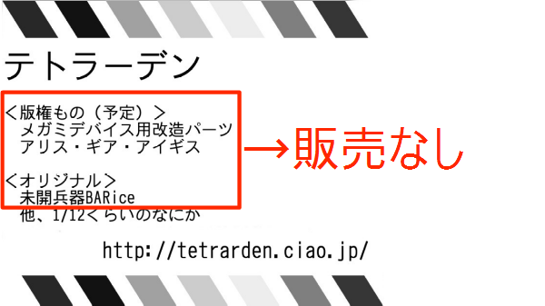 書いてあるもの全部なし
